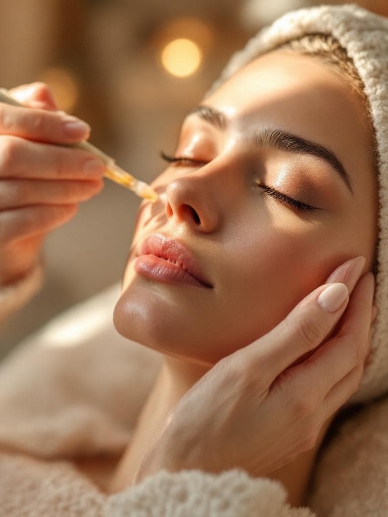 Soin du visage avec sérum
